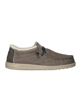 Zapatillas Hey Dude Wally Herringbone Hombre Gris