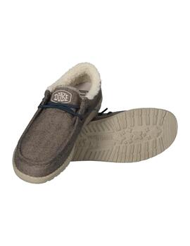 Zapatillas Hey Dude Wally Herringbone Hombre Gris