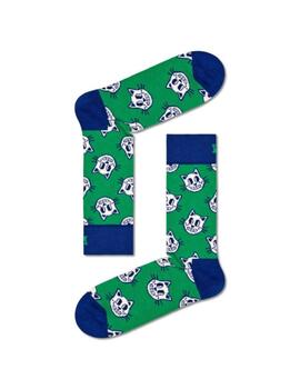 Calcetines happy Socks Cat Unisex Verde