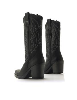 Botas cowboy mustang negras 2025