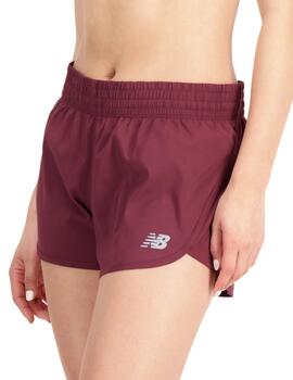 Pantalón New Balance Accelerate 2.5 inch Mujer Granate