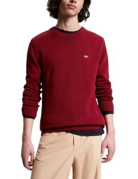 Jersey Tommy Essential Hombre Granate