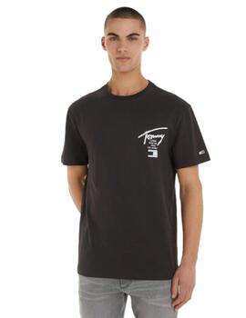 Camiseta Classic Spray Signature Hombre Negro