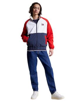 Cazadora Tommy Reversible Sherp Azul y Roja Hombre