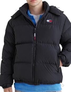 Cazadora Tommy Alaska Puffer Hombre Negro