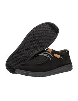 Zapatillas Hey Dude Wally Grip Hombre Negro