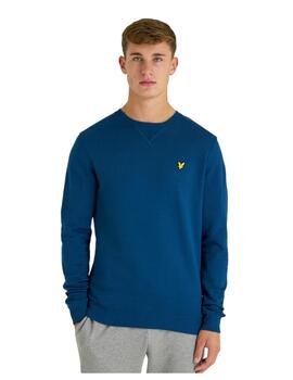 Sudadera Lyle&Scott Crew Neck Hombre Azul