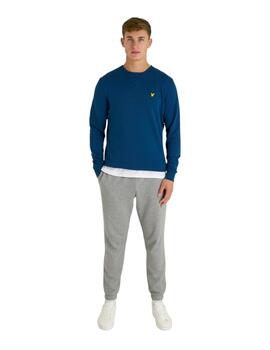 Sudadera Lyle&Scott Crew Neck Hombre Azul