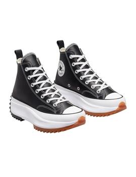 Zapatillas Converse Run Star Hi Leather Mujer Negro