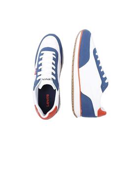 Zapatillas Levis Stag Runner Hombre Blanco