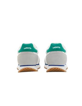 Zapatillas Levis Stag Runner Hombre Blanco