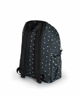 Mochila Munich Dark Grey -Dots Unisex Negra