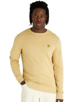 Sudadera Lyle&Scott Crew Neck Hombre Beige