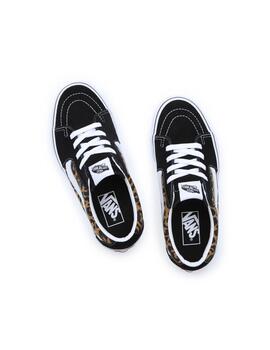 Zapatillas Vans Sk8-Low Mujer Negro-Leopardo