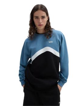 Sudadera Vans Sidestripe Block Crew Black Hombre