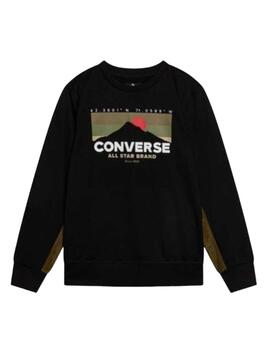 Sudadera Converse Junior Negra