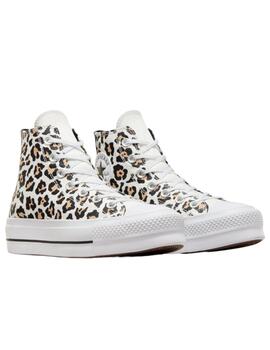 Zapatillas Converse All Star Lift High Top Mujer Leopardo
