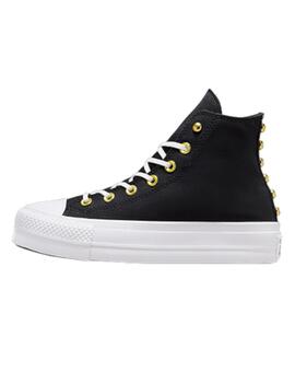 Zapatillas Converse All Star Lift High Top Mujer Negro