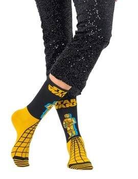 Calcetines Happy Socks Star Wars C-3PO Unisex Amarillo