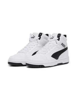 Zapatilla Puma Rebound V6 Mid Junior Blanco