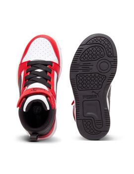 Zapatilla Puma Rebound V6 Mid Niño Multicolor