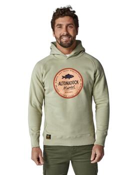 Sudadera Altonadock Circulo Market Hombre Verde