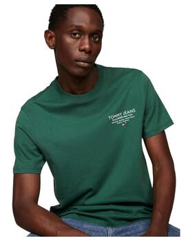 Camiseta Tommy Jeans Essential Graphic Hombre Verde