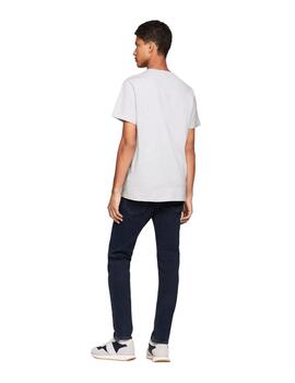 Camiseta Tommy Jeans Essential Graphic Hombre Blanco
