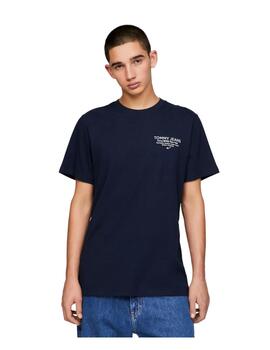 Camiseta Tommy Jeans Essential Graphic Hombre Marino