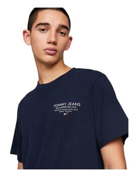 Camiseta Tommy Jeans Essential Graphic Hombre Marino