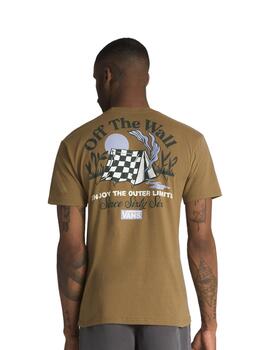 Camiseta Vans Camp Site Ss Tee Hombre Marrón