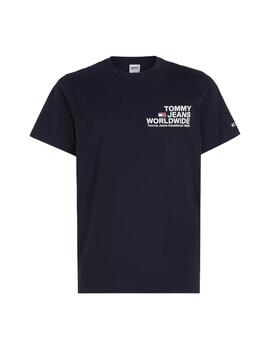 Camiseta Tommy Entry Hombre Negra