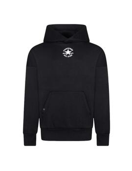 Sudadera Converse Po Pullover Hoody Niño Negra