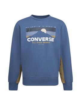 Sudadera Converse Few crew Niño Azul