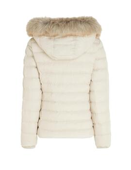 Cazadora Tommy Basic Hooded Dow Mujer beige