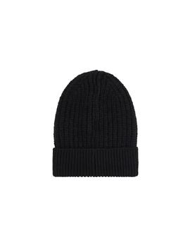 Gorro Tommy Cosy Knit Beanie Mujer Negro