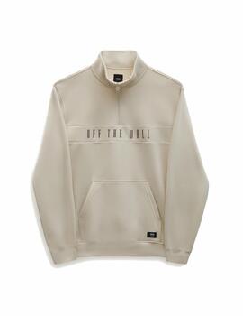 Sudadera Vans Stenson Qzip Hombre Beige