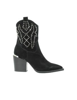 Botin Alma En Pena Crosta Mujer Negro