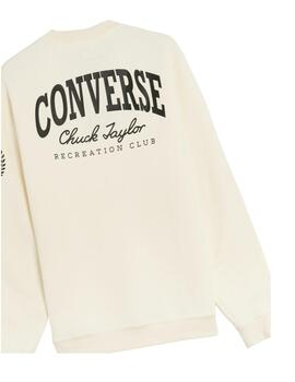 Sudadera Chuck Retro Graphic Unisex Crema.