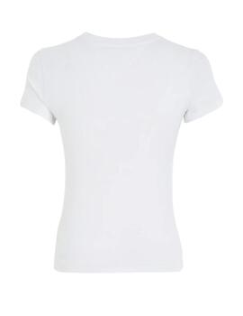 Camiseta Tommy Slim Linear Mujer Blanca