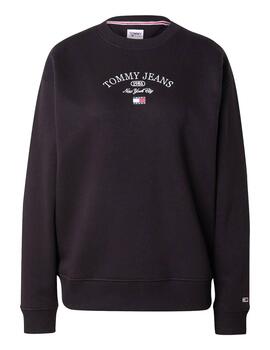 Sudadera Tommy Mujer Negra