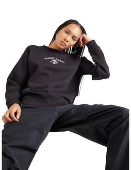 Sudadera Tommy Mujer Negra