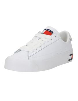 Zapatillas Tommy Vulc Plataform Mujer Blanco