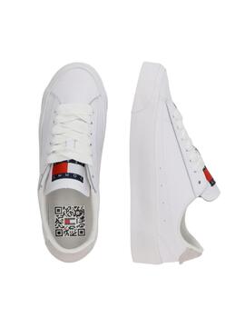 Zapatillas Tommy Vulc Plataform Mujer Blanco