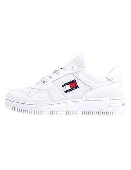 Zapatillas Tommy TJM Retro Basket ESS Hombre Blanco