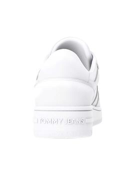 Zapatillas Tommy TJM Retro Basket ESS Hombre Blanco