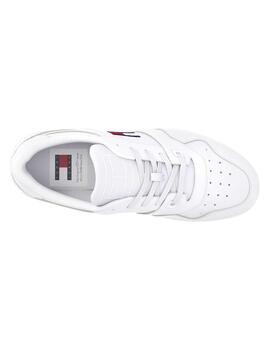 Zapatillas Tommy TJM Retro Basket ESS Hombre Blanco