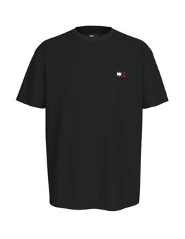 Camiseta Tommy Básica Hombre Negro