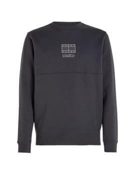 Sudadera Tommy Logo Tonal Hombre Gris