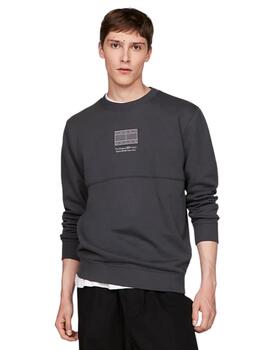 Sudadera Tommy Logo Tonal Hombre Gris
